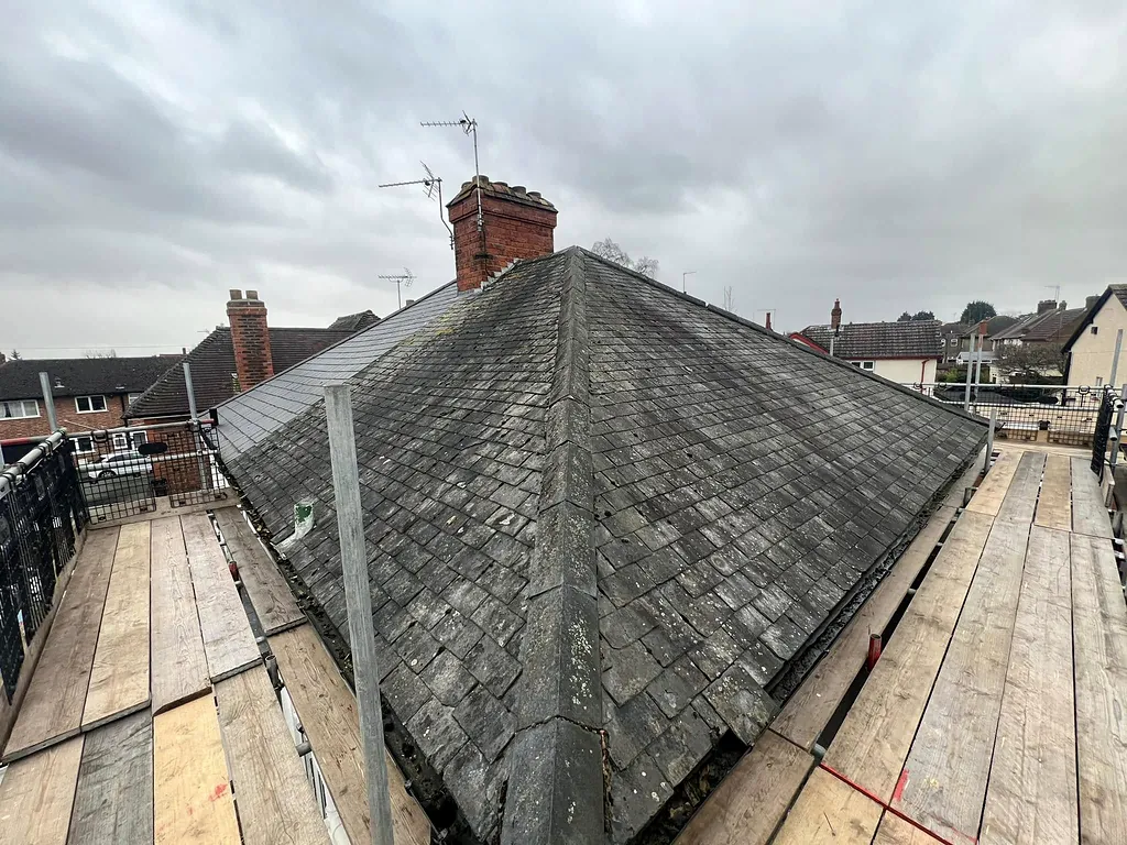 Re-roof in Kettering, another photo from the job